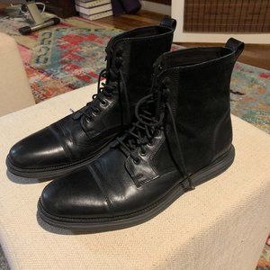 Cole Haan Grand OS Cap Toe Boots - Black - EUC